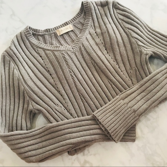 Altar'd State Sweaters - Altar’d State | gray knit sweater w/ zipper S